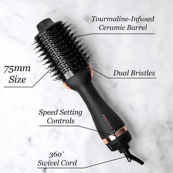 Rose Gold Blowout Dryer Brush FOXYBAE - Picture 6 of 7